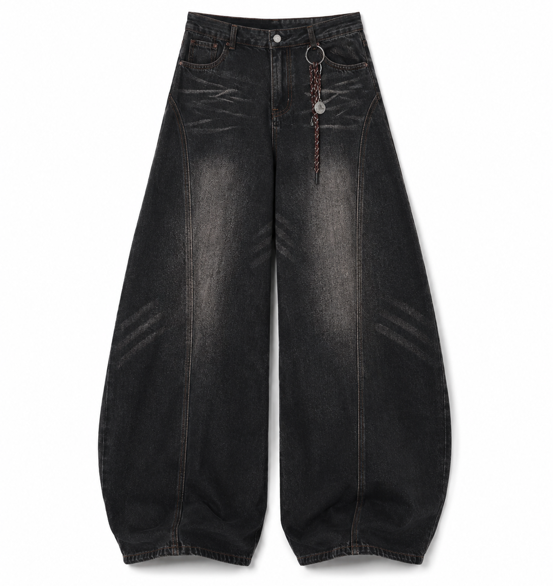 Jeans Balloon Washed Novera in denim effetto vintage