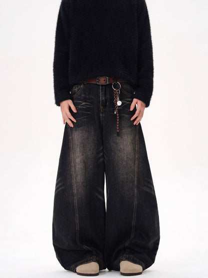 Jeans Balloon Washed Novera in denim effetto vintage