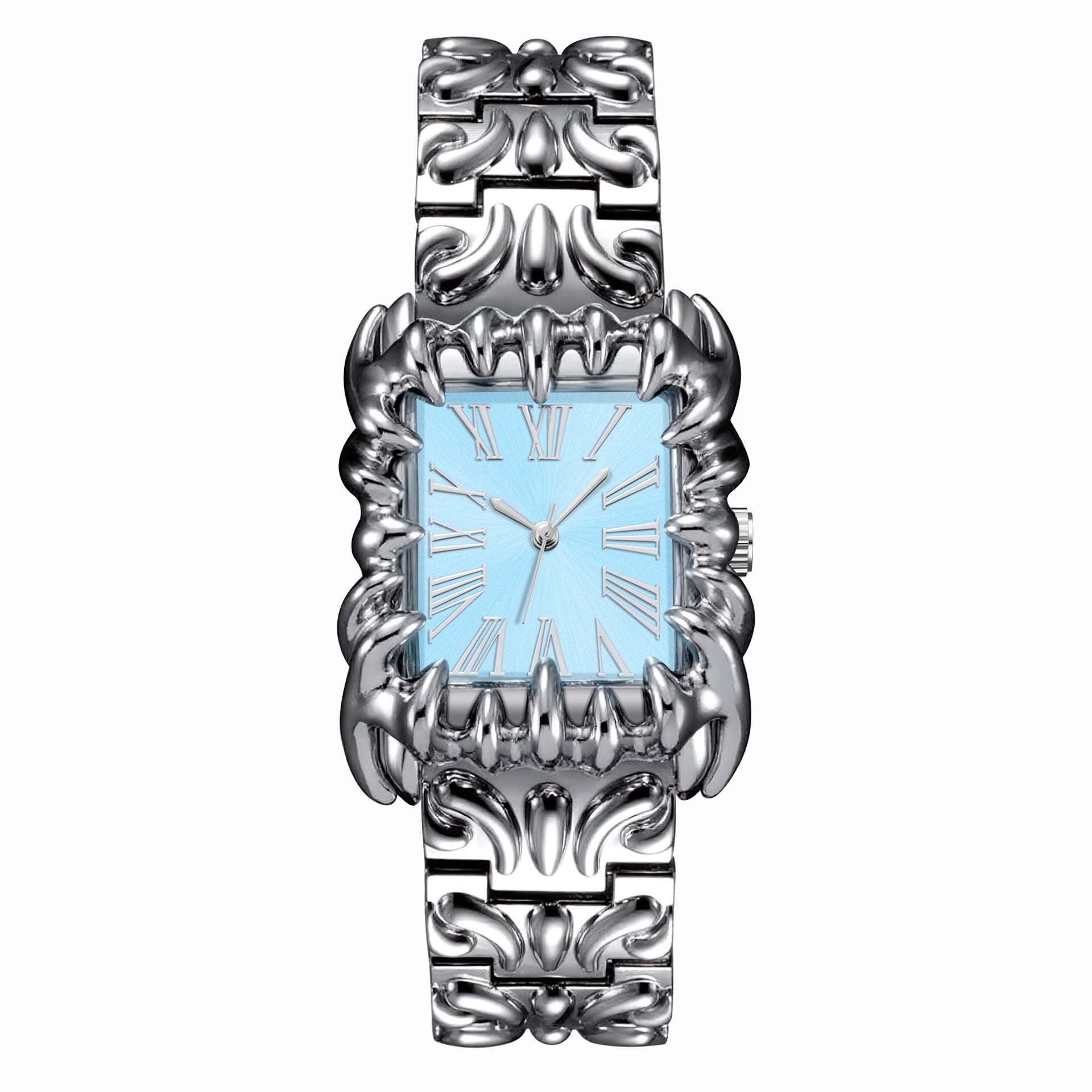 Orologio Claw Novera con quadrante romano e finitura argentata
