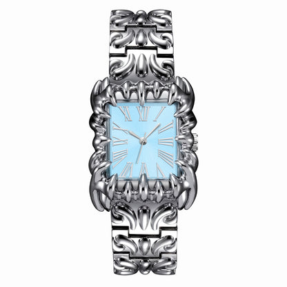Orologio Claw Novera con quadrante romano e finitura argentata