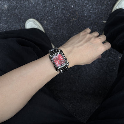 Orologio Claw Novera con quadrante romano e finitura argentata