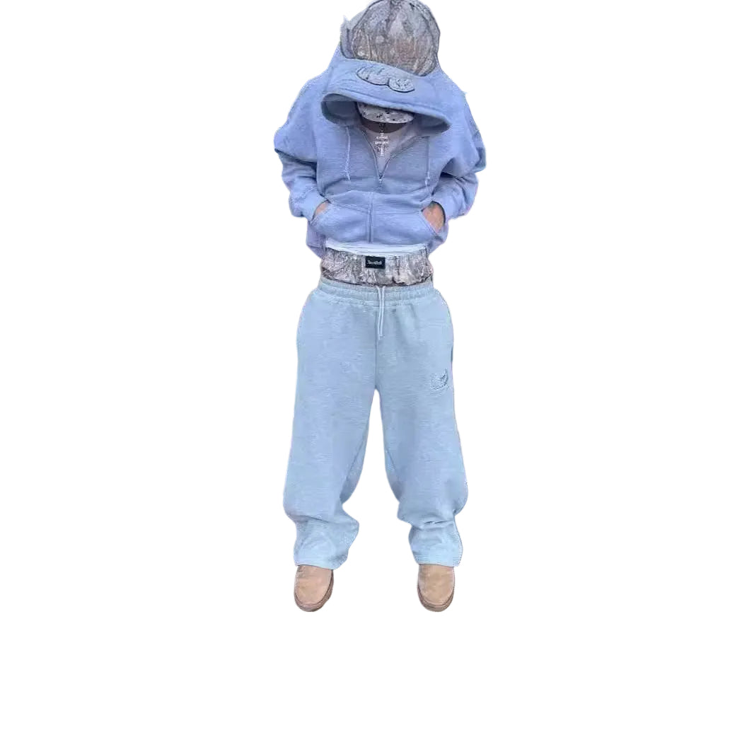 Pantaloni tuta baggy Novera in tessuto felpato con vestibilità ampia