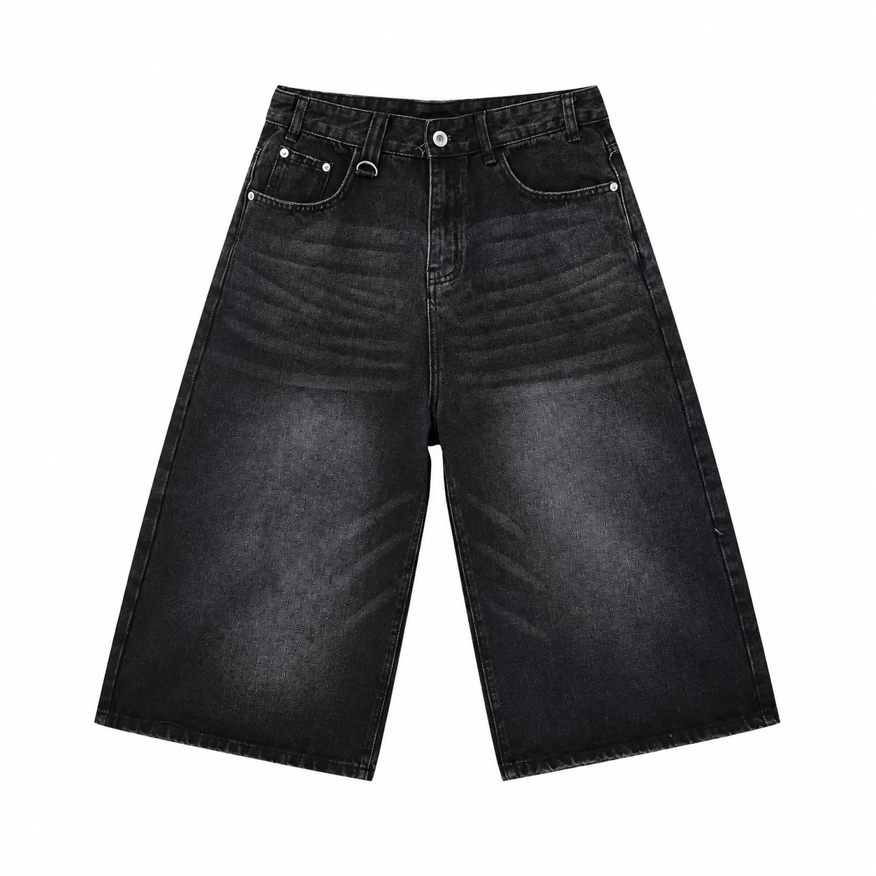 Shorts baggy in denim Novera con lavaggio vintage